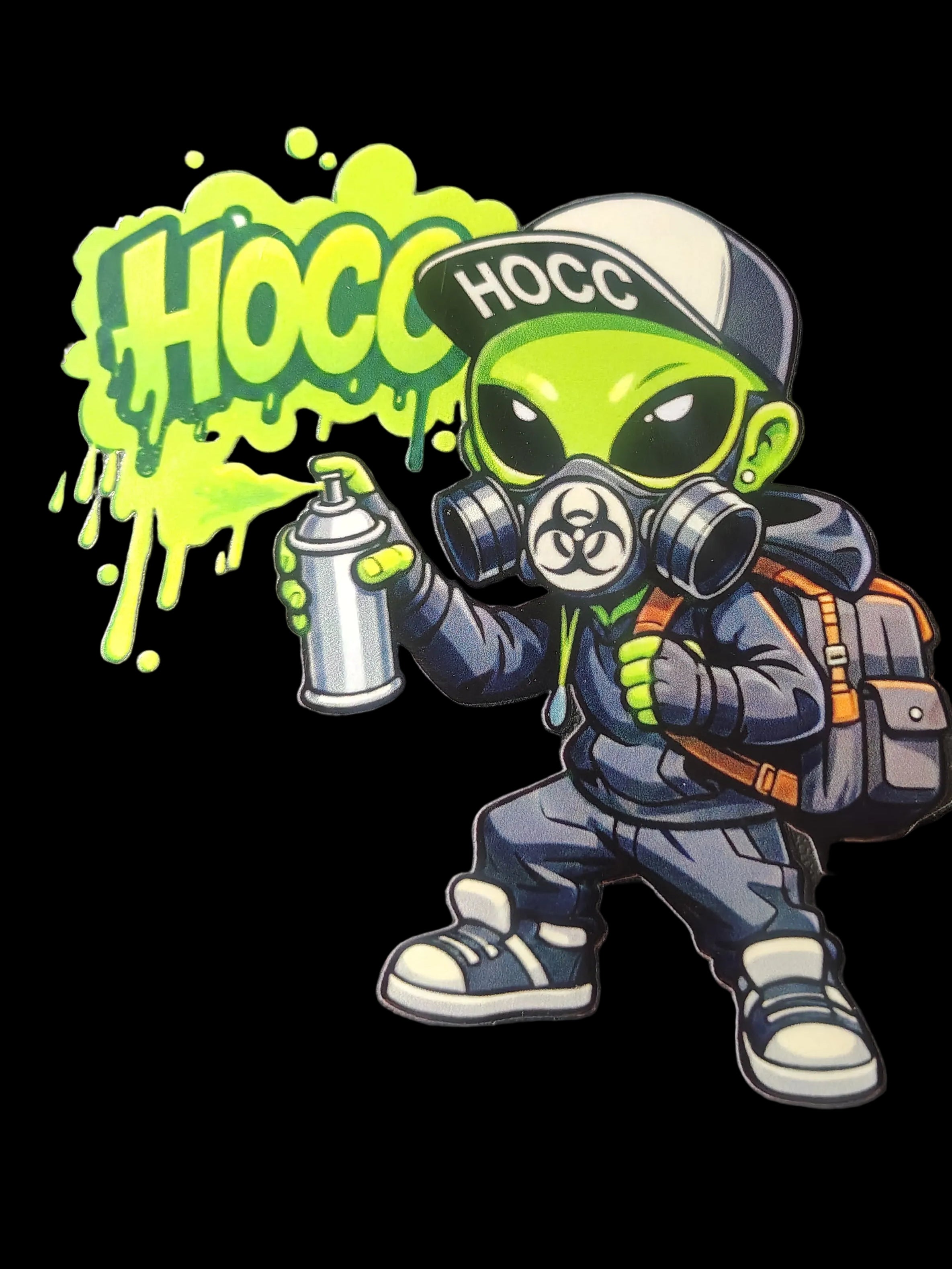 Aliens graffiti uv decal